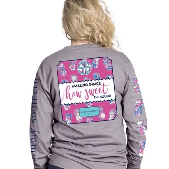 Simply Southern Tops - Simply Southern long sleeve Amazing grace